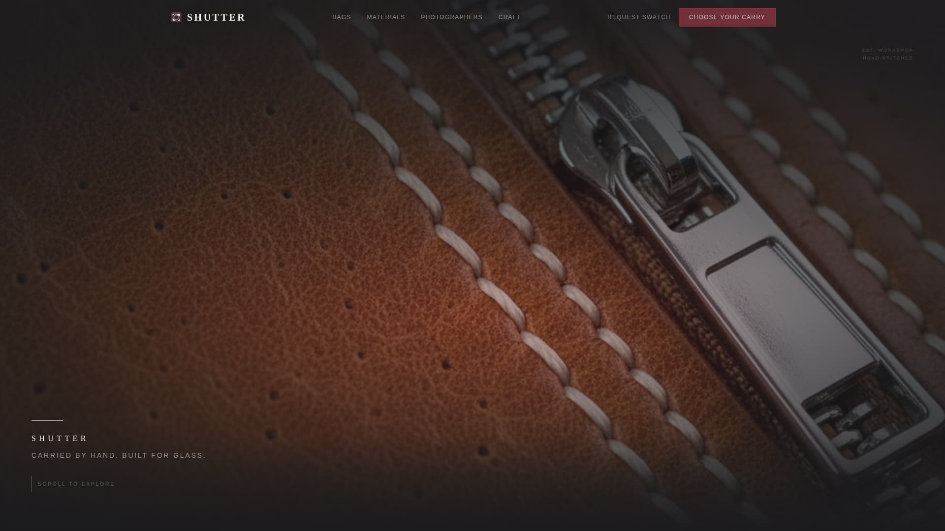Bag & Luggage Brand Professional Website Template