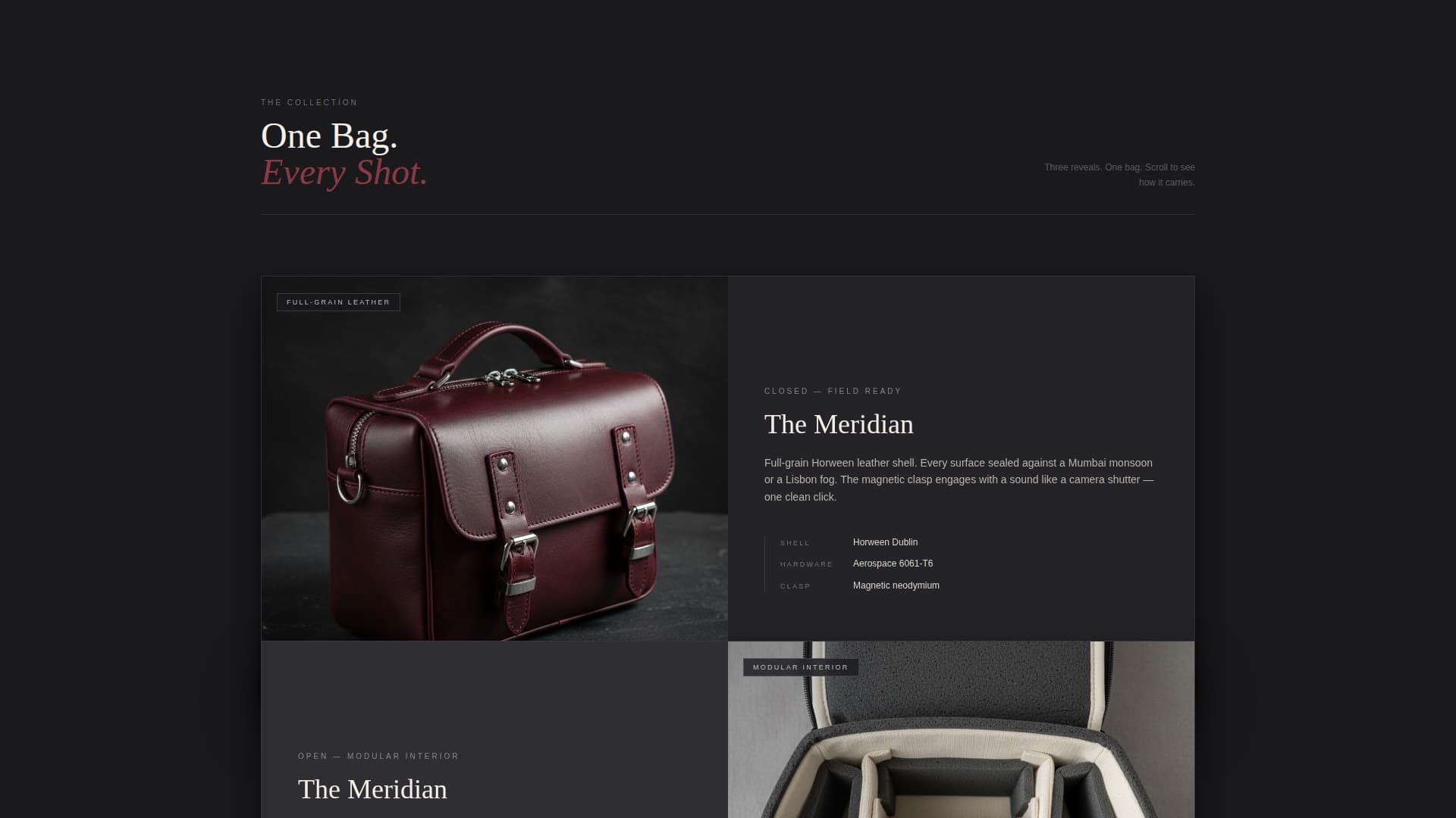 Bag & Luggage Brand Professional Website Template