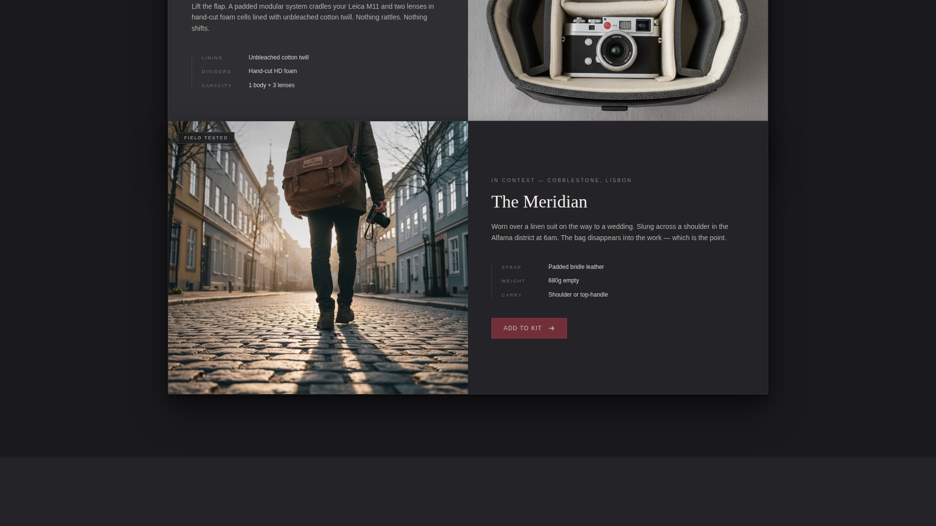 Bag & Luggage Brand Professional Website Template