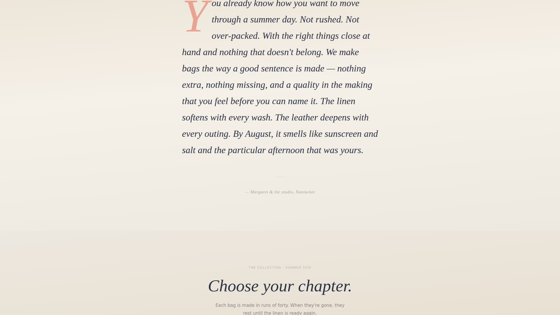 Tote - Elegant Coastalgrandmother Landing Page Template