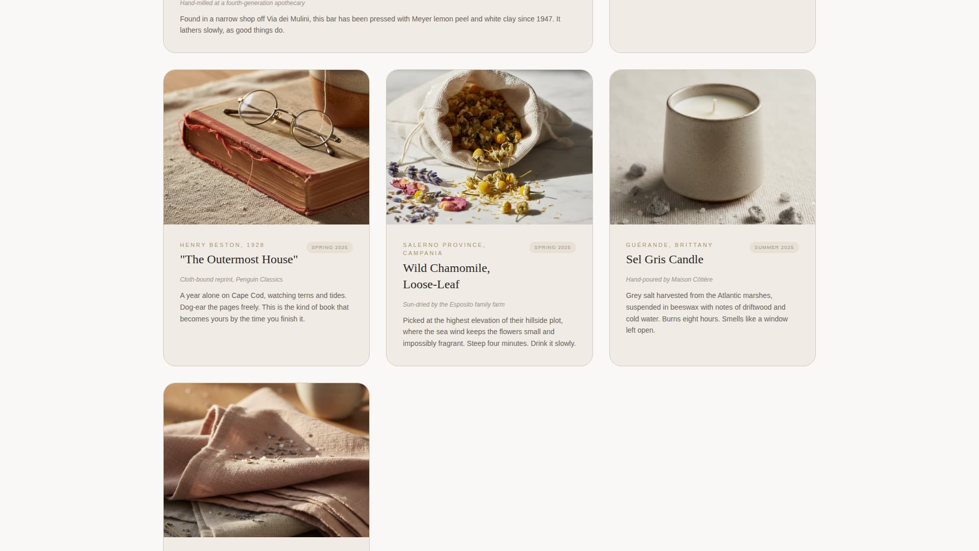 Tide - Curated Coastalgrandmother Landing Page Template