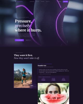Recoverygrid - Athletedriven Activewear Landing Page Template