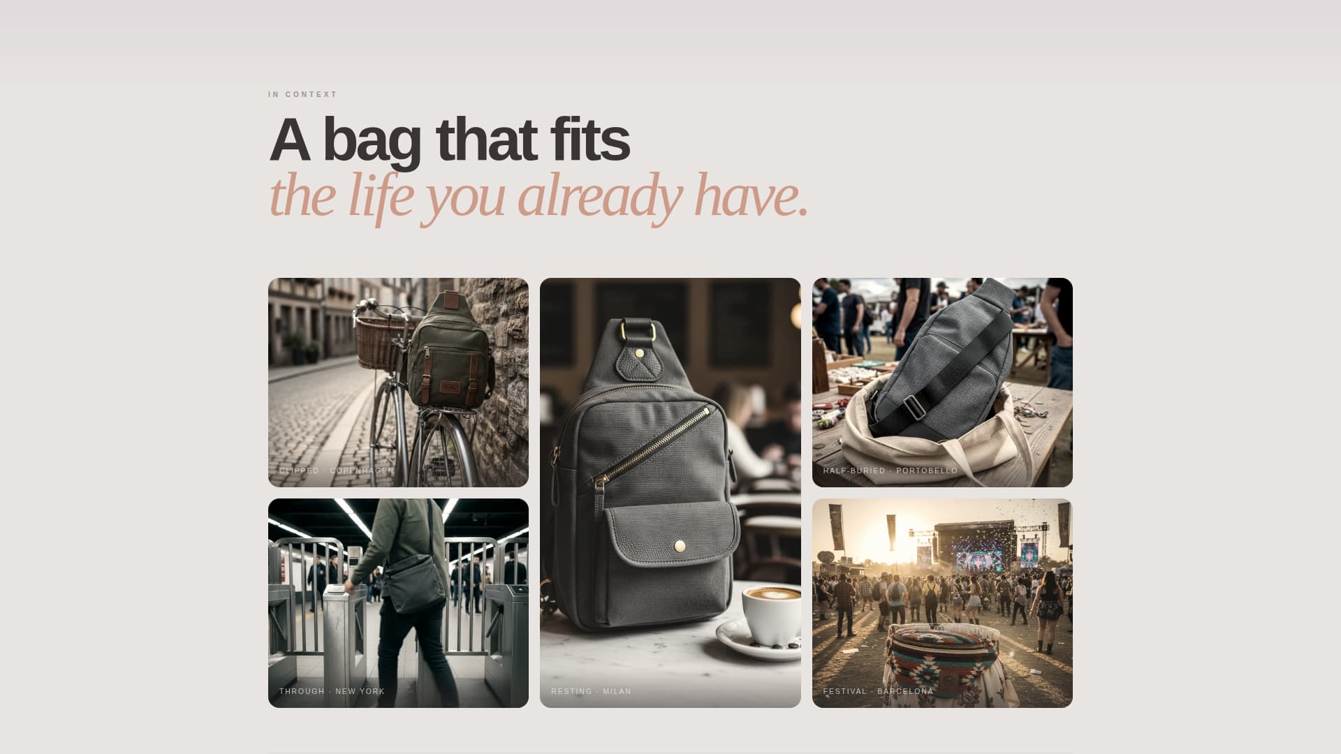 Specialist Bag & Luggage Brand Pre-Launch & Coming Soon Website Template