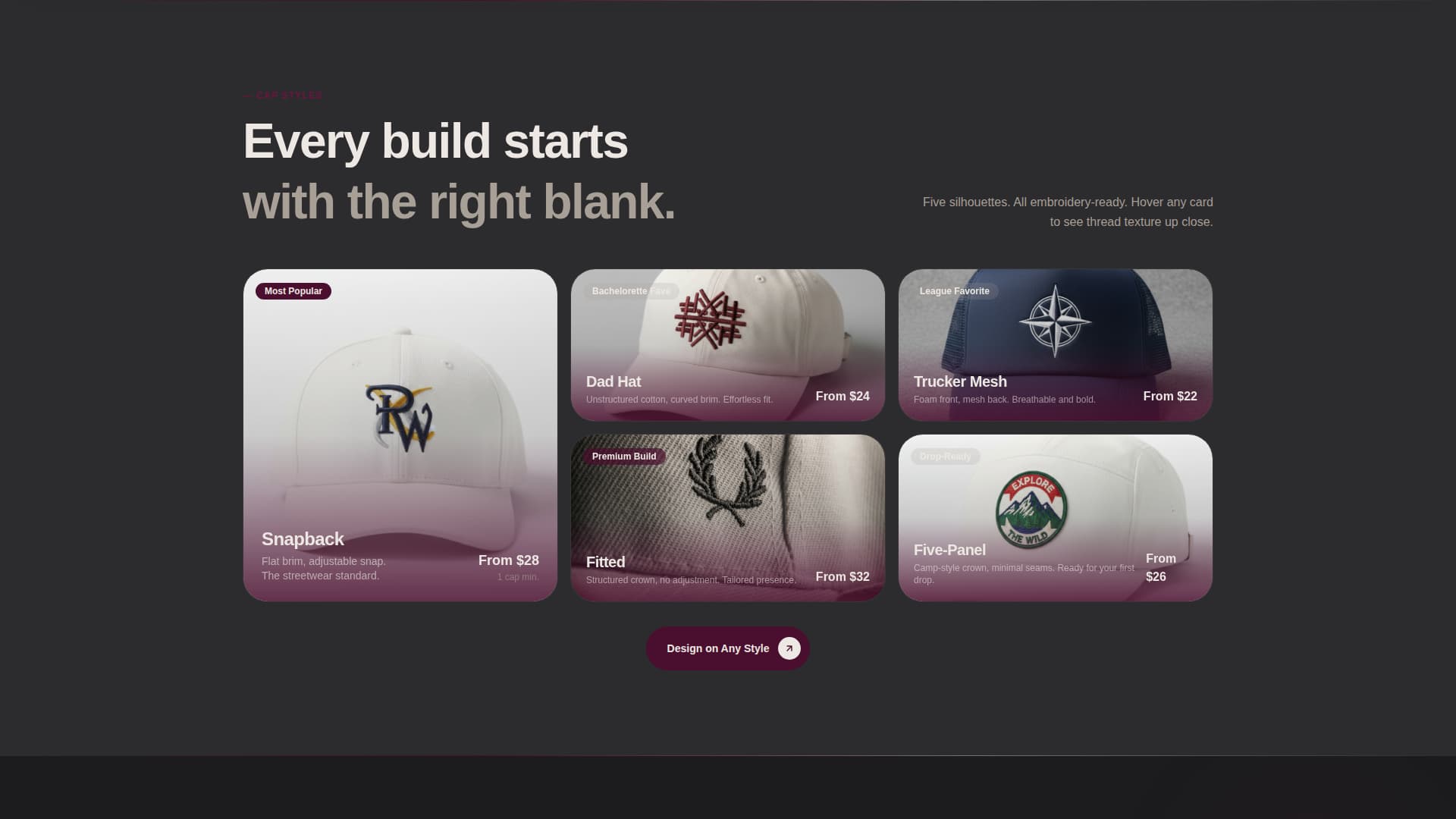 Stitch - Tactile Embroidery Landing Page Template