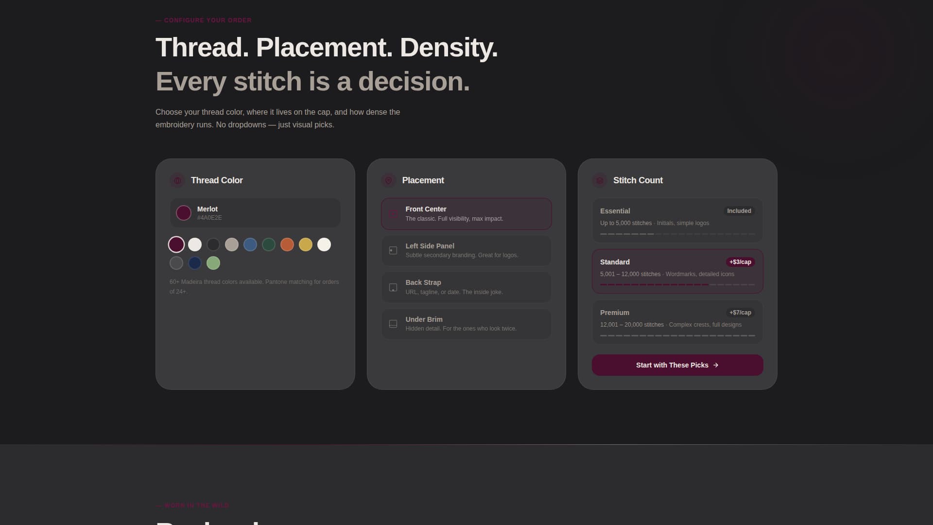 Stitch - Tactile Embroidery Landing Page Template