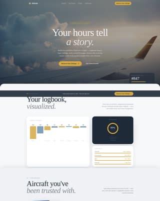 Pilot Profile Specialist Pre-Launch Website Template