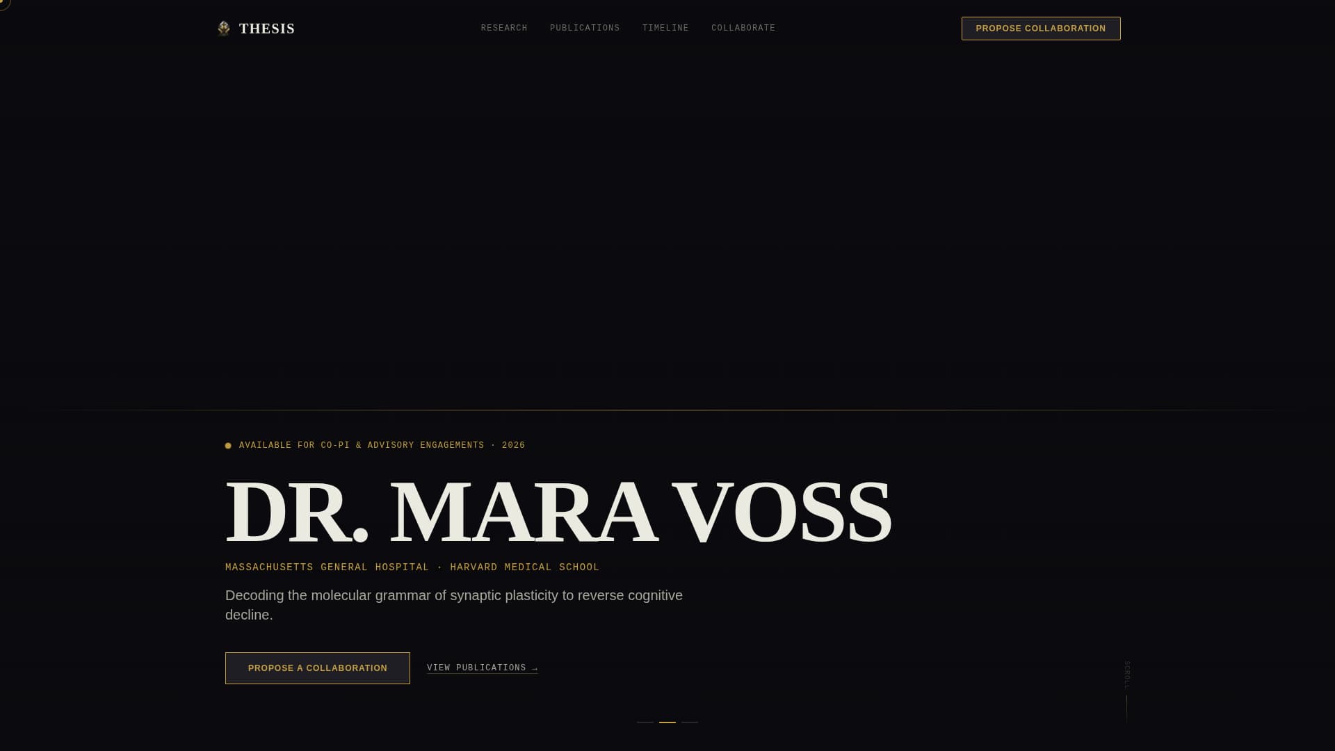 Academic & Research Profile Professional Website Template