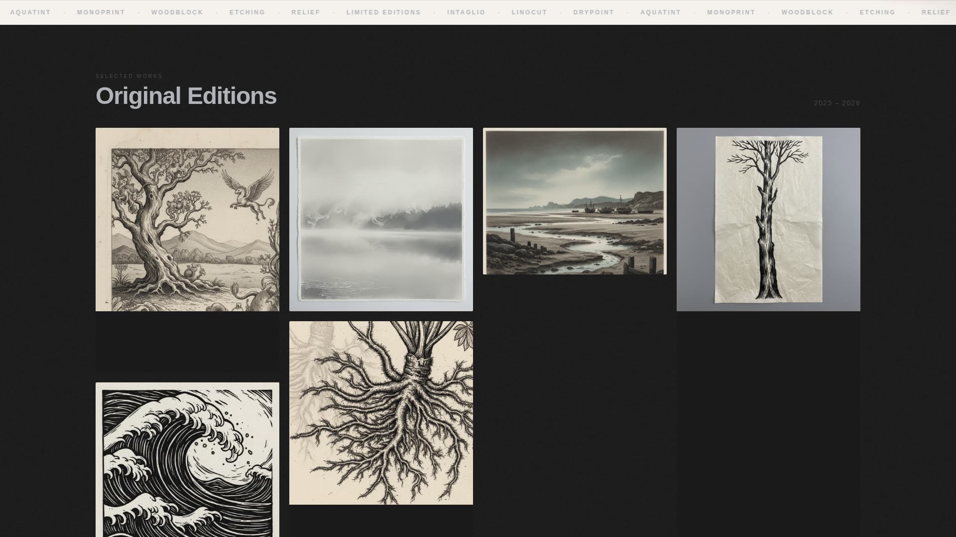 Printmaker Portfolio Portfolio Website Template