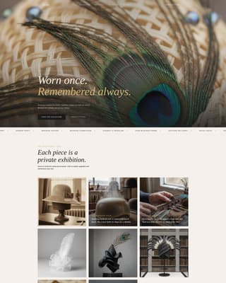 Brim - Elegant Millinery Landing Page Template