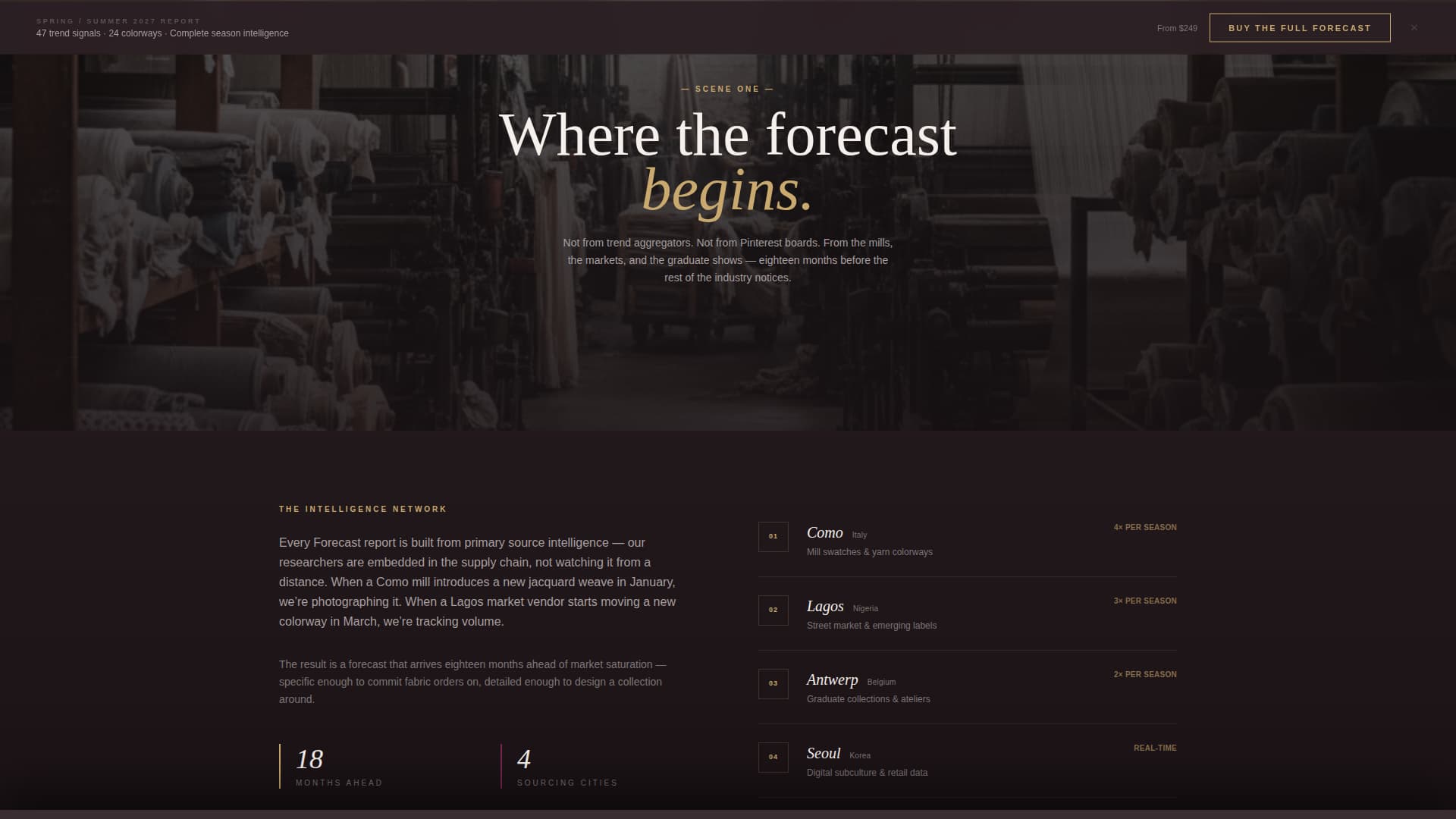Specialist Fashion Tech & Innovation Pricing & Packages Website Template