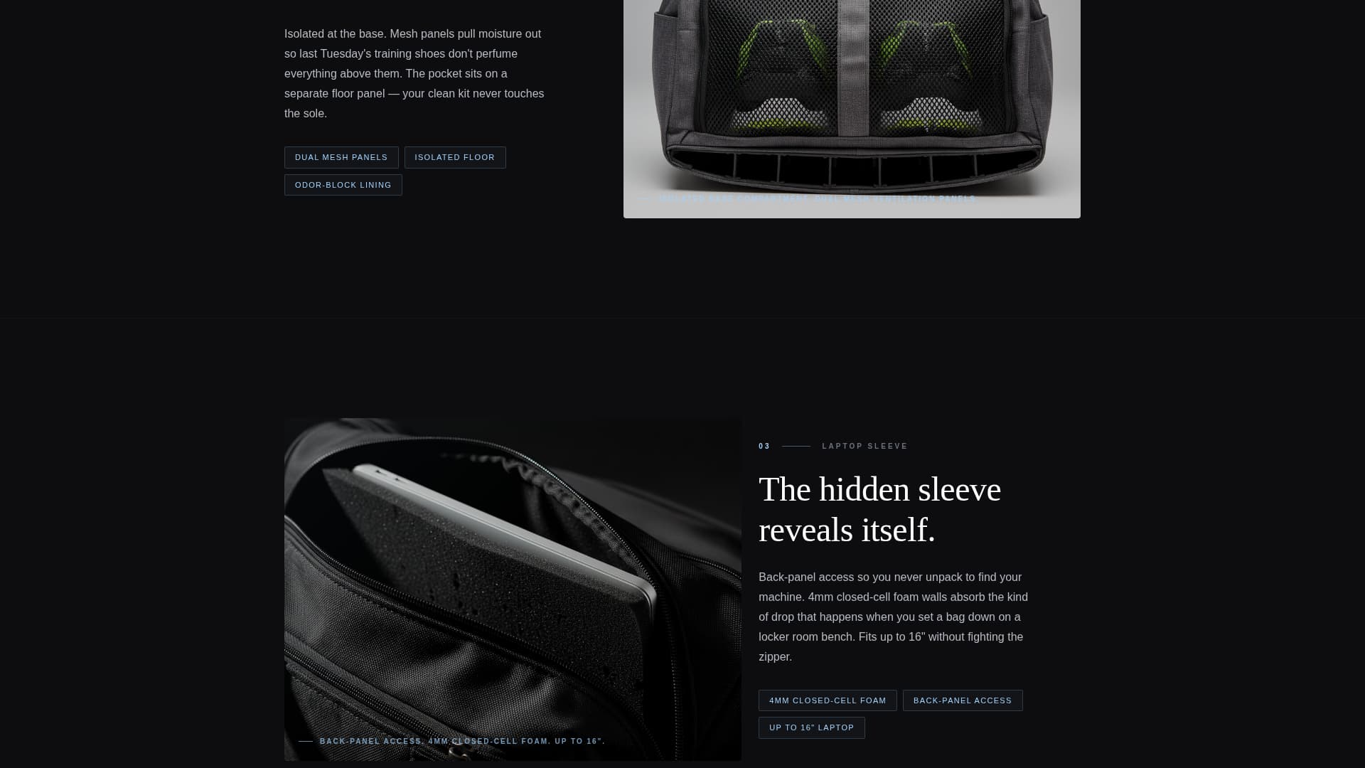 Bag & Luggage Brand Portfolio & Case Study Website Template