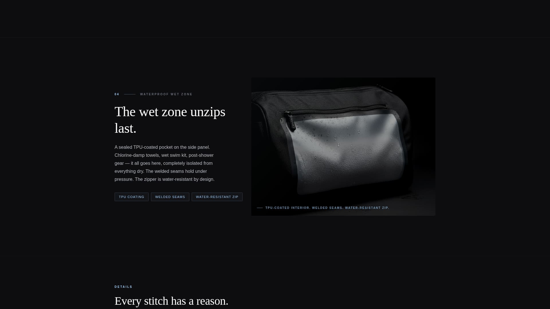 Bag & Luggage Brand Portfolio & Case Study Website Template