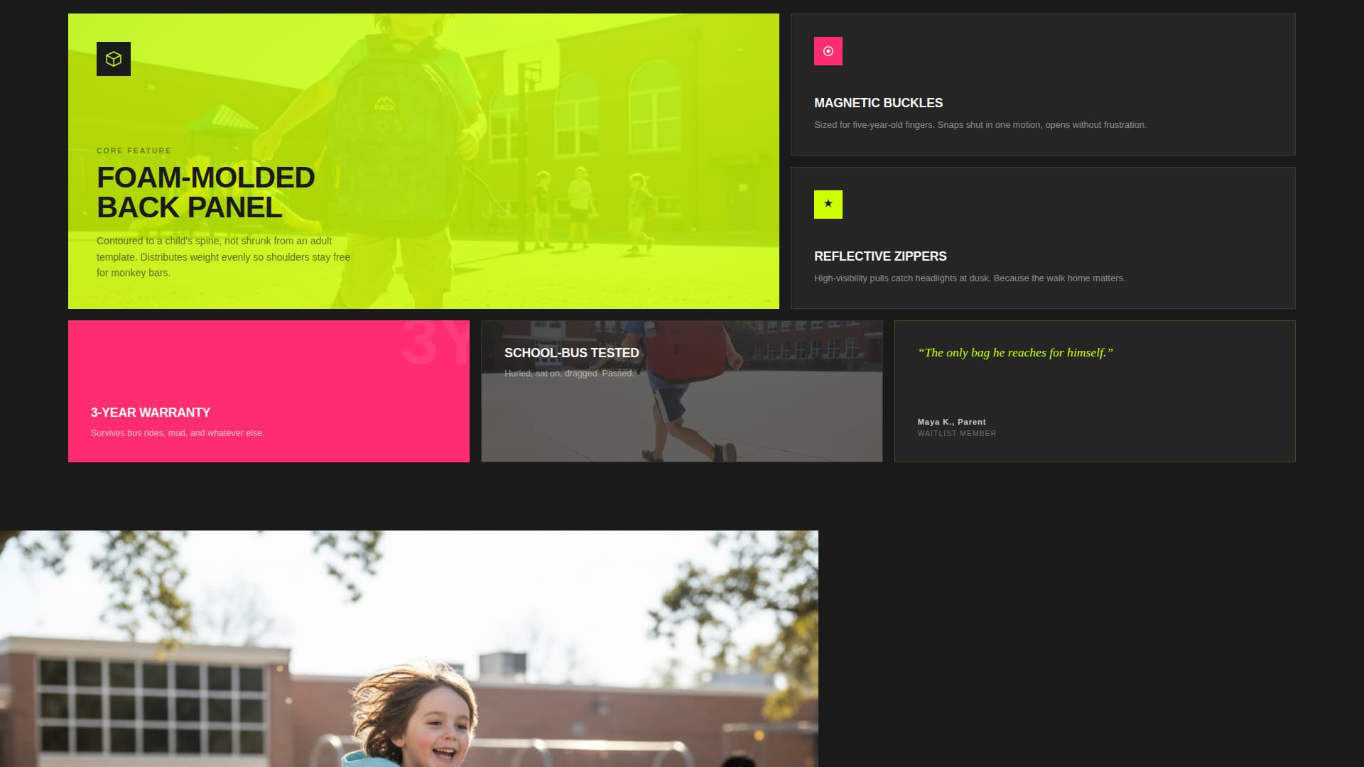 Bag & Luggage Brand Pre-Launch & Coming Soon Website Template