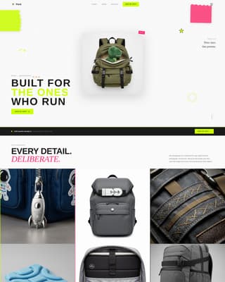 Bag & Luggage Brand Pre-Launch & Coming Soon Website Template