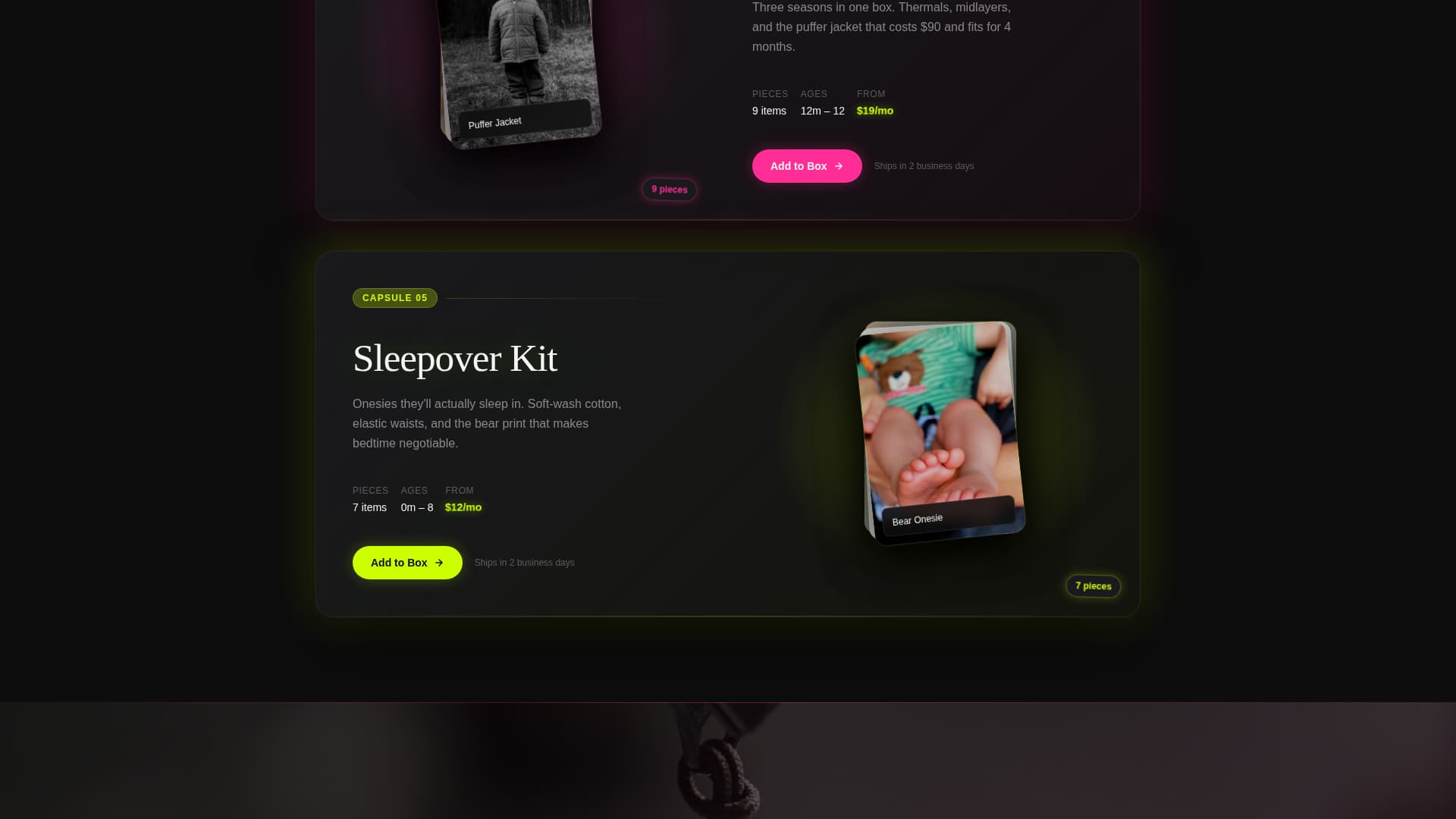Outgrow - Radiant Kidsclothing Landing Page Template