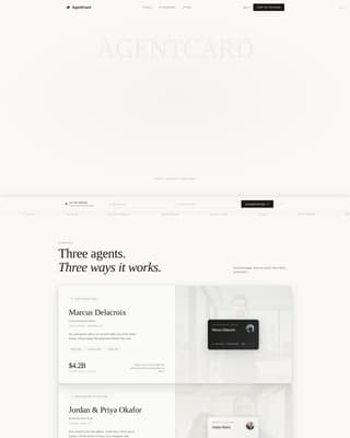 Agentcard - Polished Realestate Landing Page Template