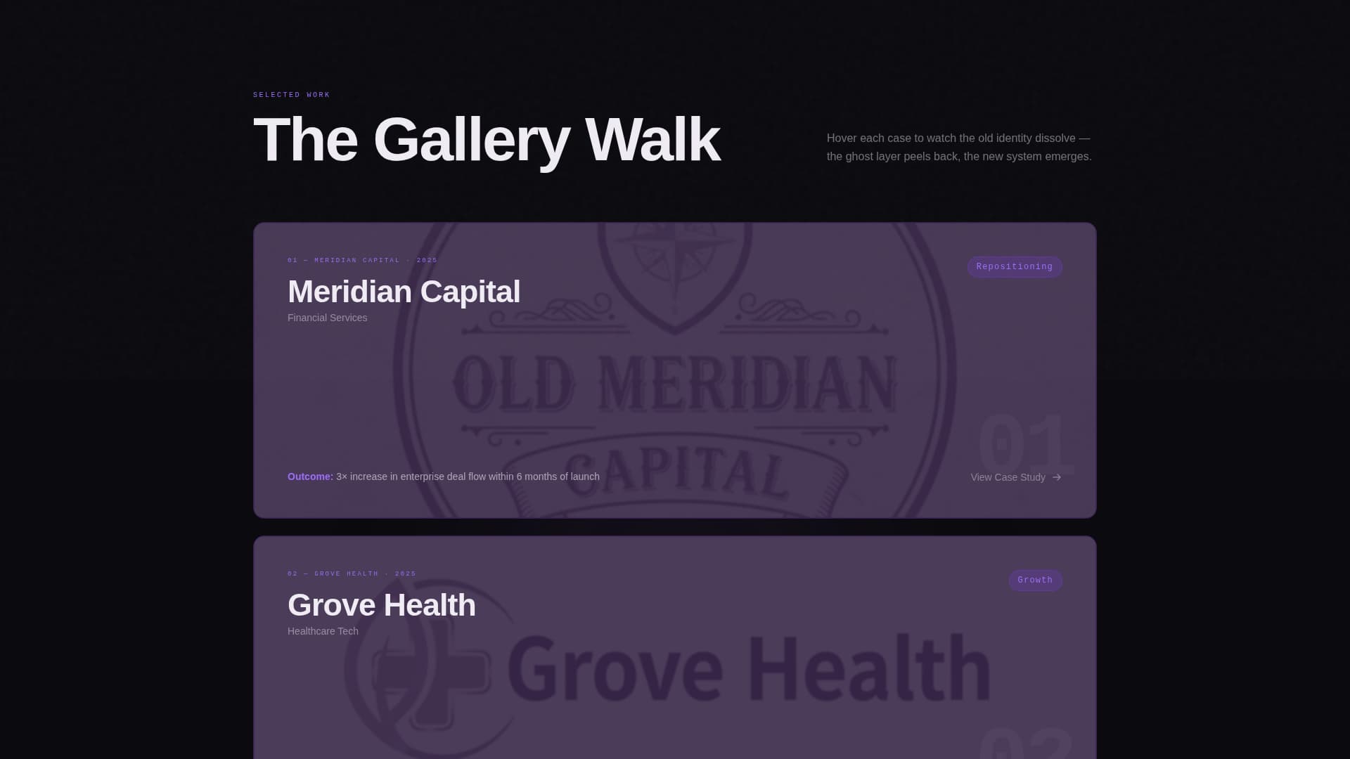 Branding & Design Agency Portfolio Website Template