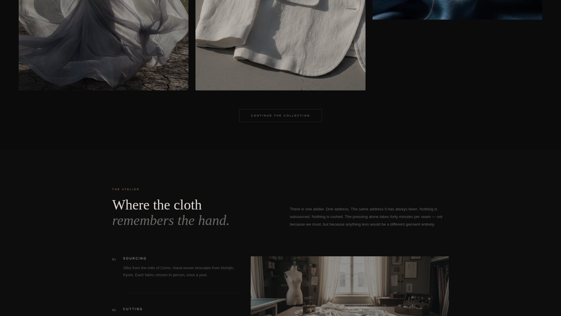 Atelier - Luxe Fashion Landing Page Template