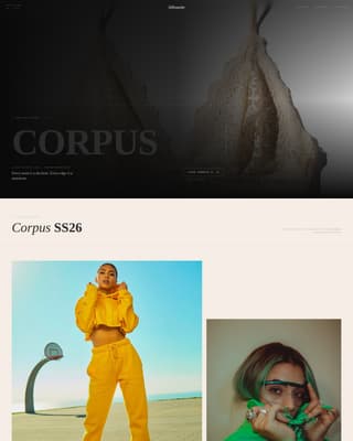 Silhouette - Sculptural Lingerie Landing Page Template