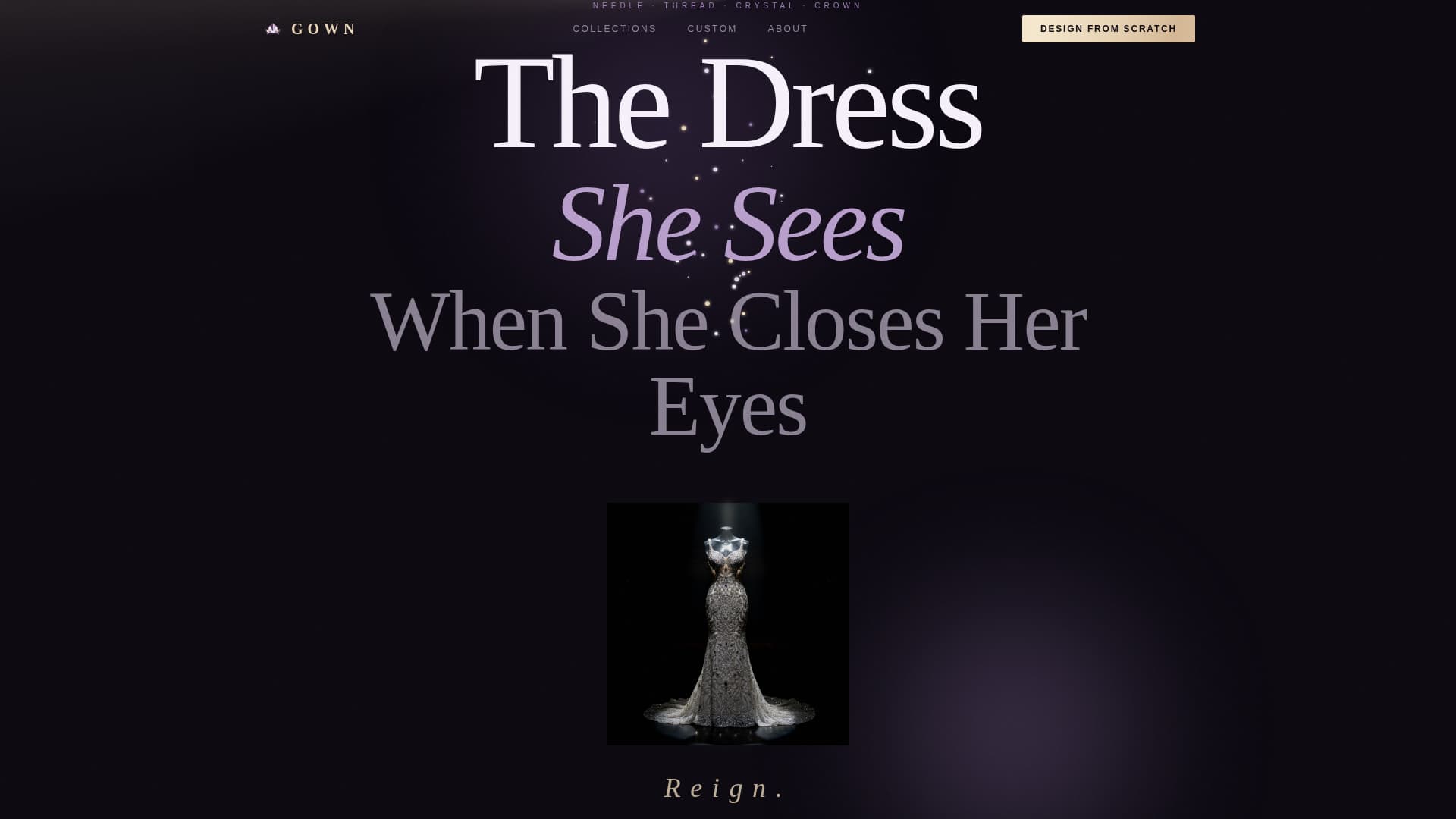Gown - Exclusive Pageant Landing Page Template