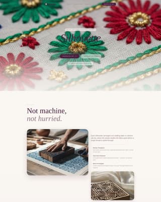 Silhouette - Elegant Shalwarkameez Landing Page Template