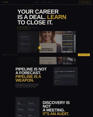 Closer - Bold Salesexecutive Landing Page Template