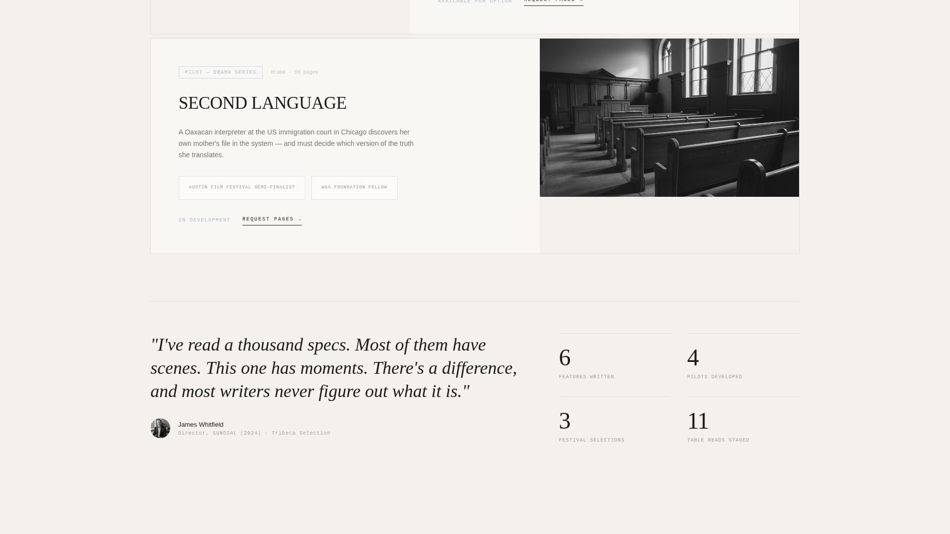 Writing & Content Portfolio Pre-Launch & Coming Soon Website Template