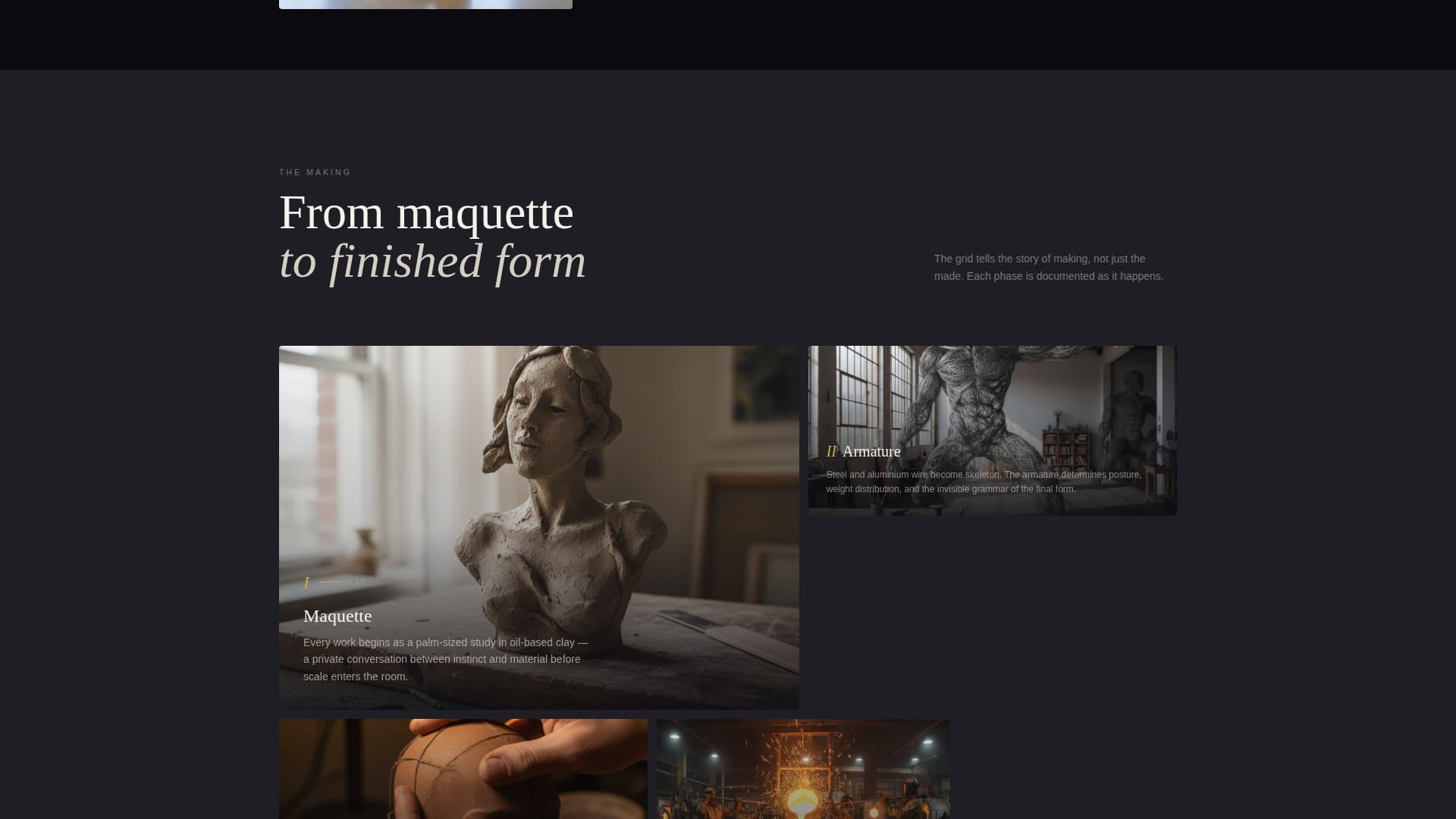 Chisel - Captivating Sculptor Landing Page Template