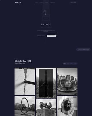 Sculptor Portfolio Portfolio Website Template
