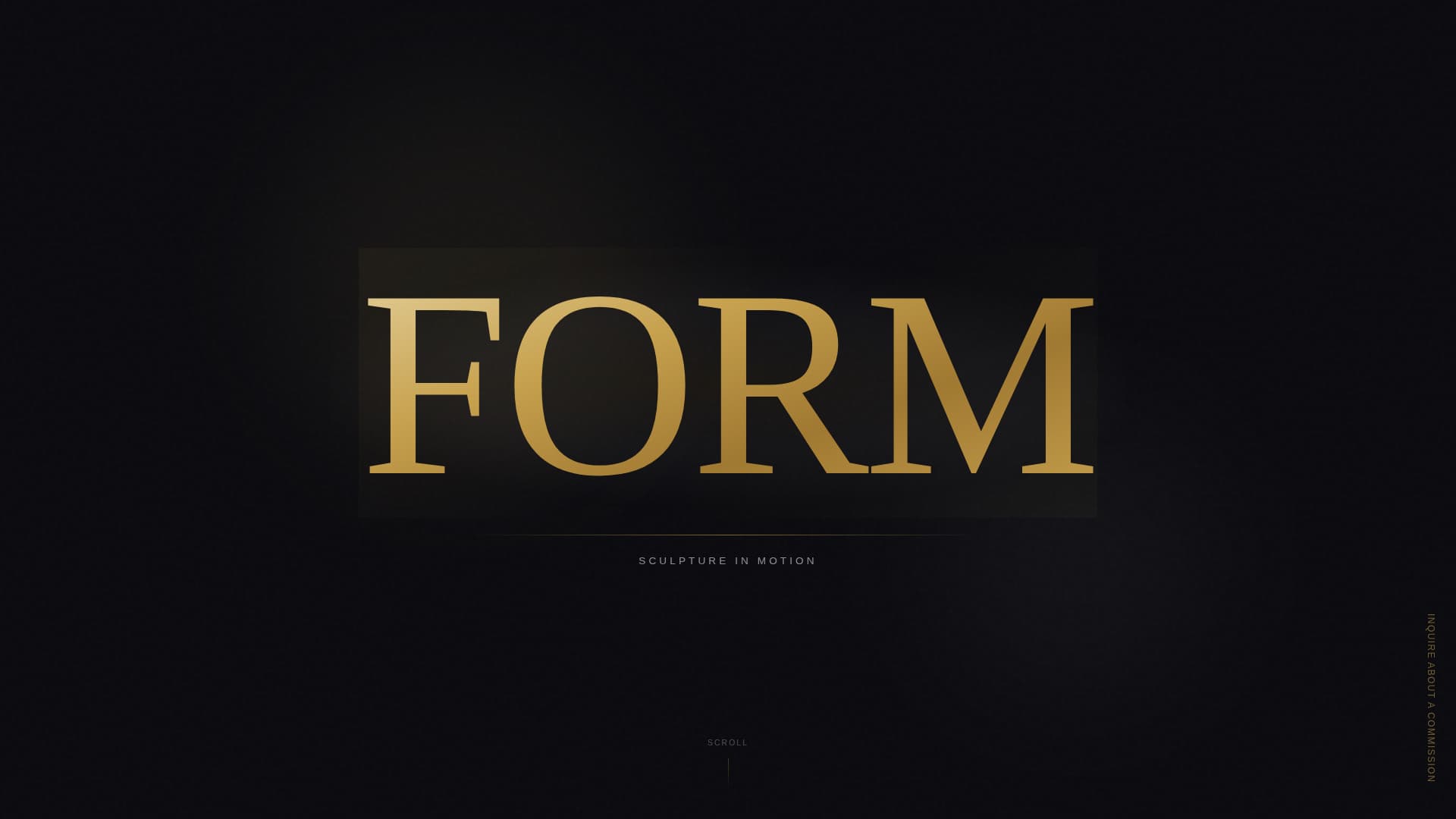 Chisel - Cinematic Sculptor Landing Page Template