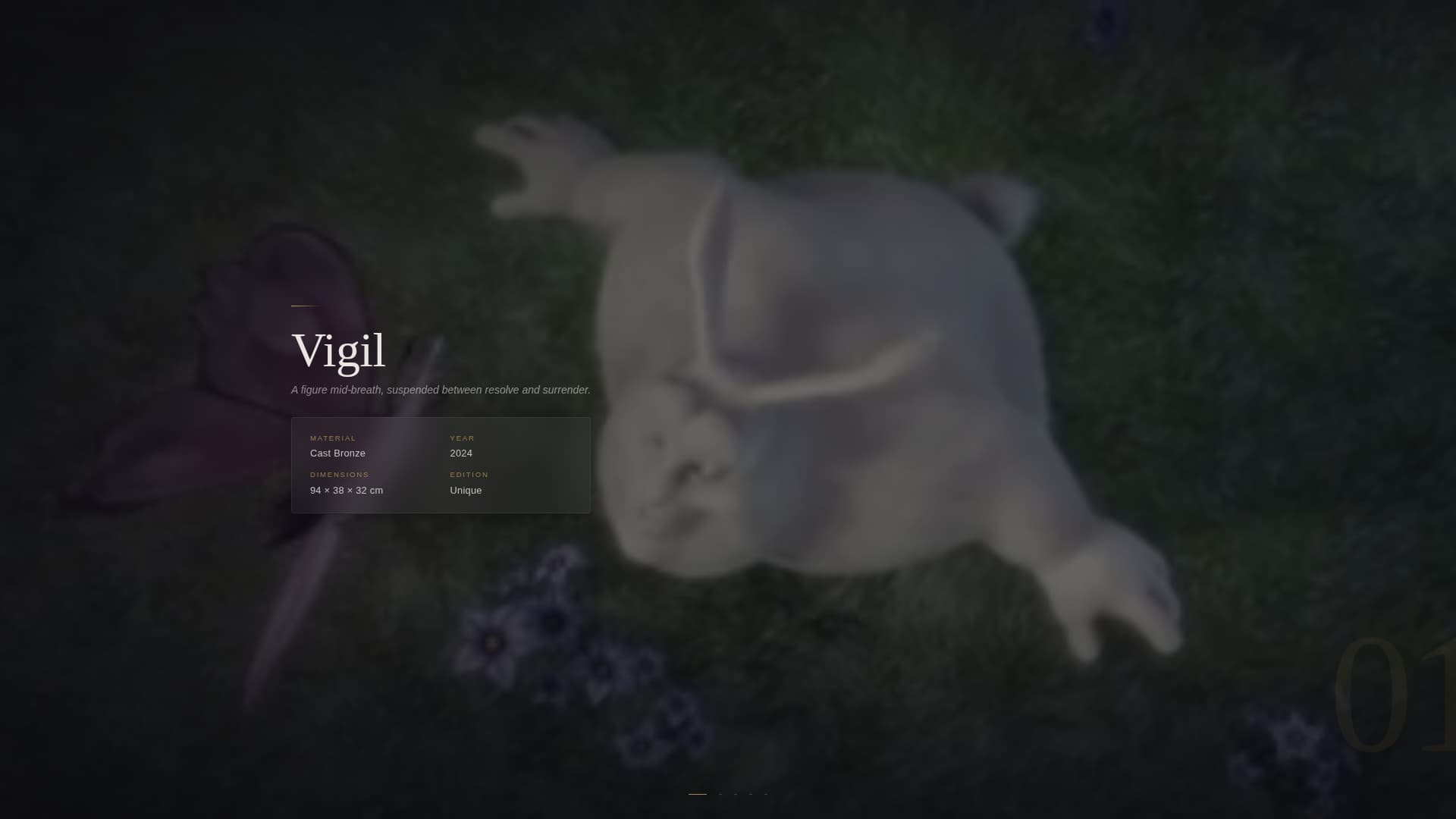Chisel - Cinematic Sculptor Landing Page Template