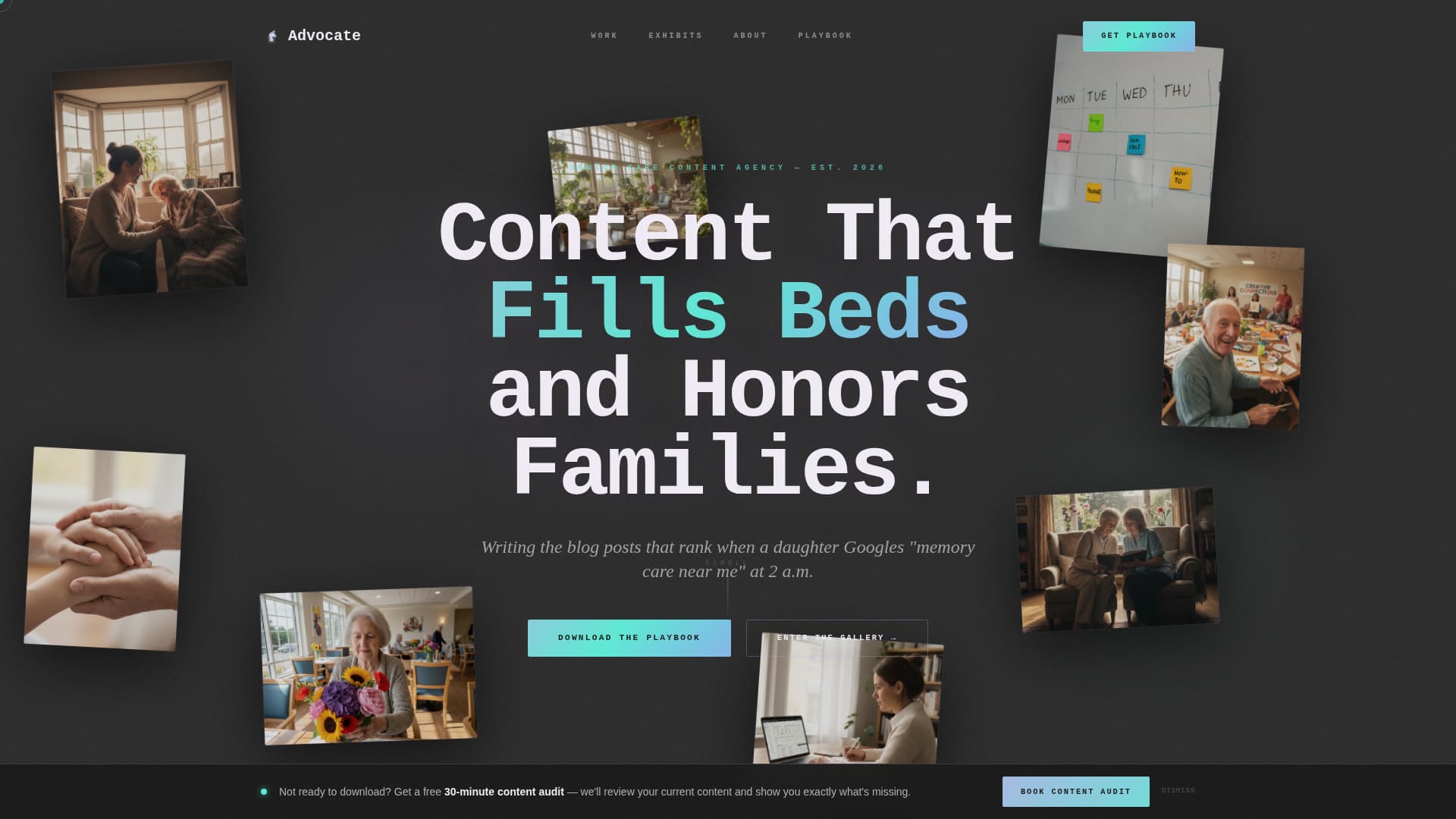Senior Care Home Care Agency Website Template