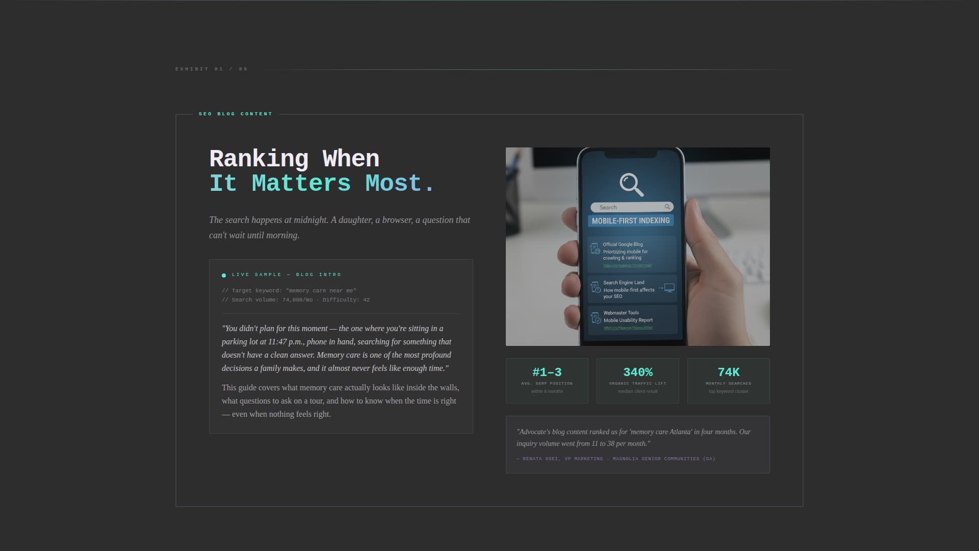 Senior Care Home Care Agency Website Template