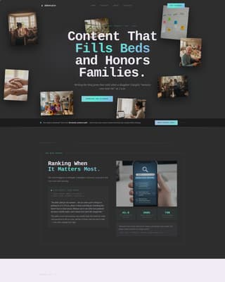Senior Care Home Care Agency Website Template