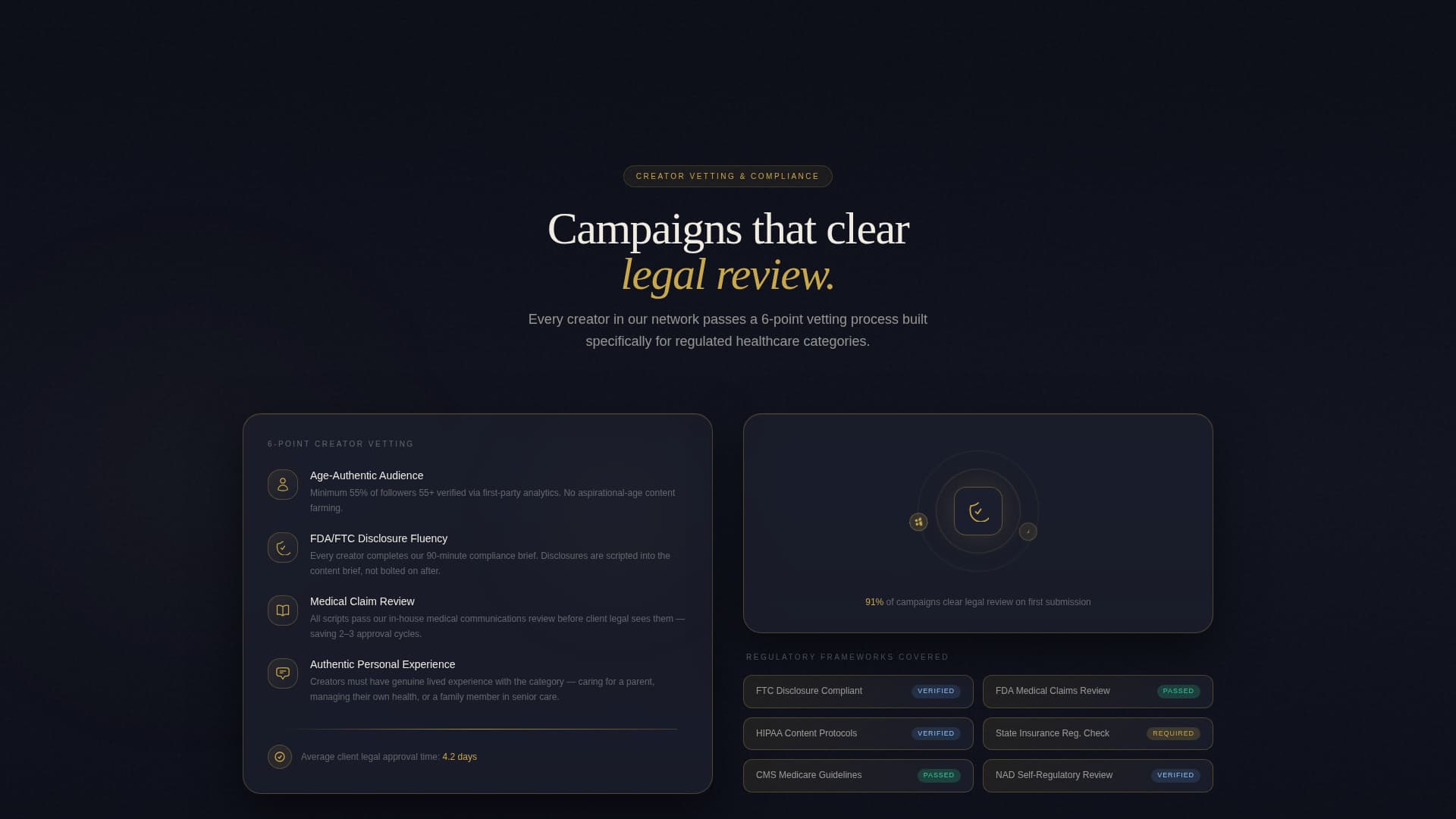 Senior Care Agency Landing Page Template — Trust & Care