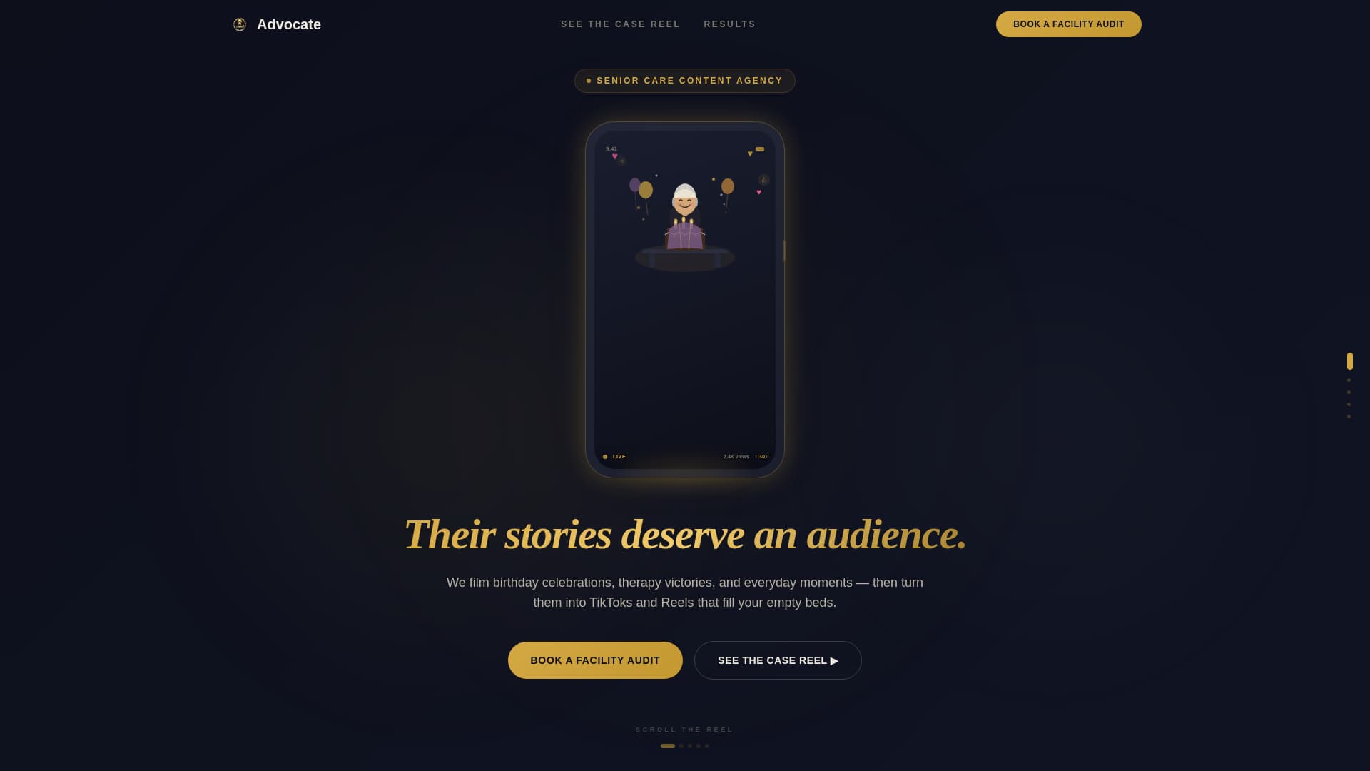 Senior Care Marketing Agency Website Template
