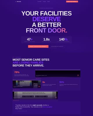 Elder Care Marketing Agency Website Template