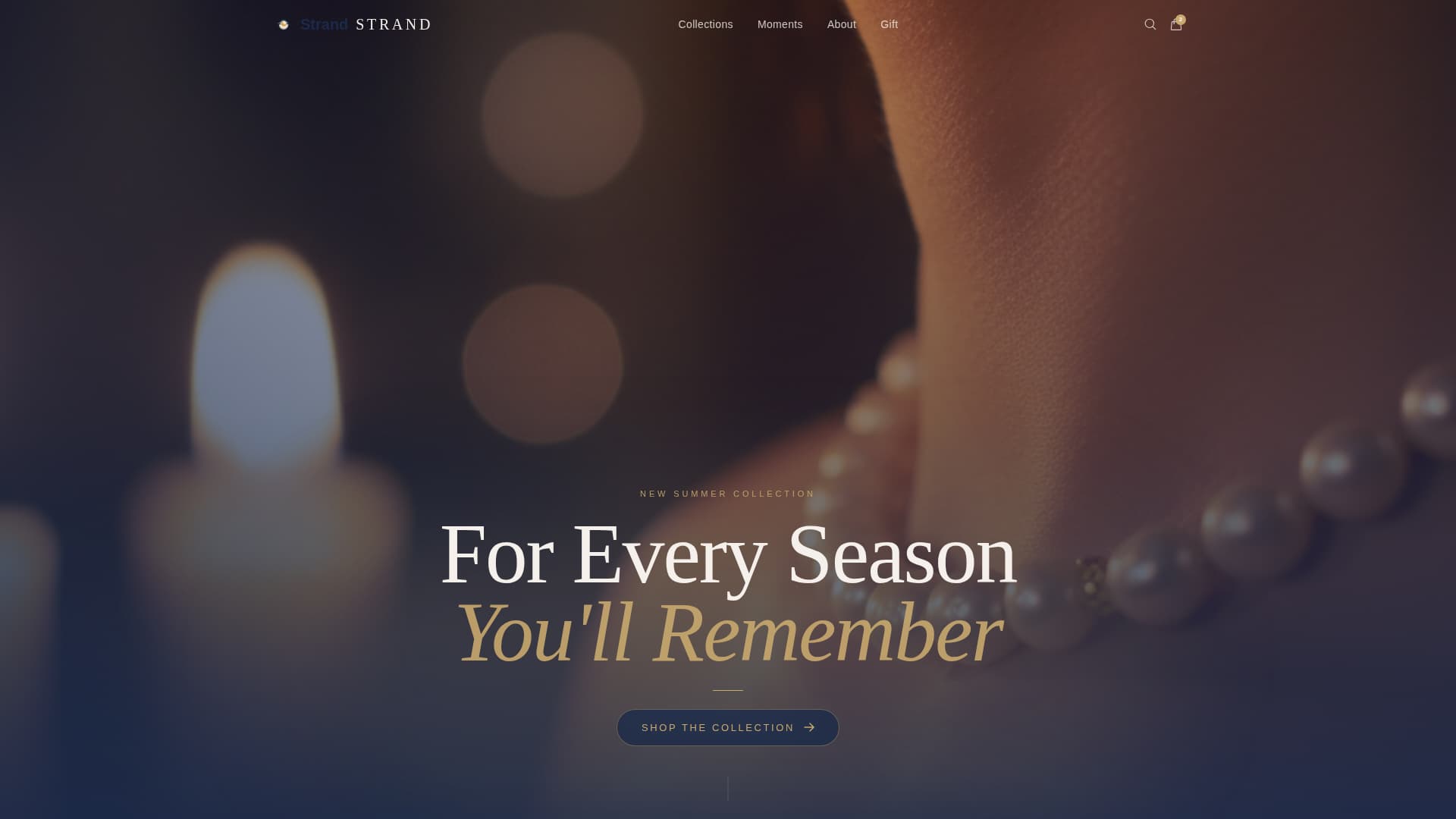 Strand - Luxe Jewelry Landing Page Template