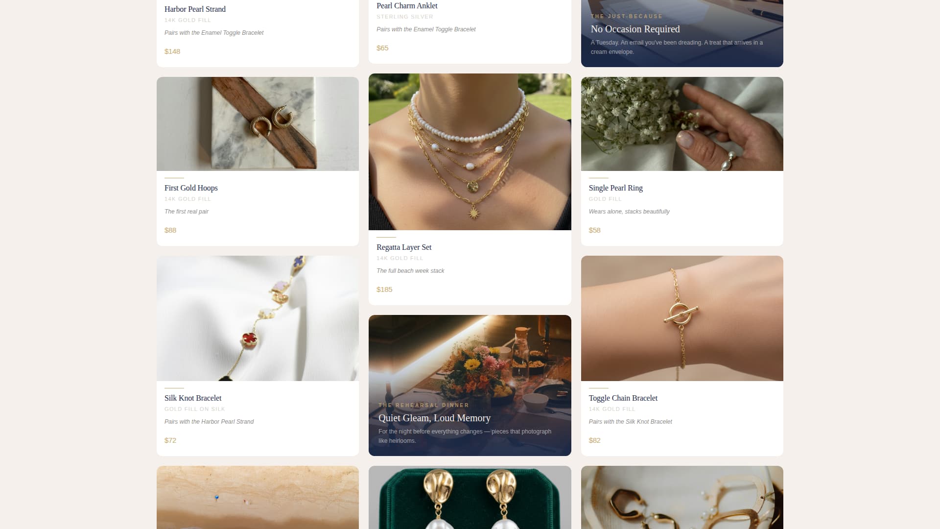 Strand - Luxe Jewelry Landing Page Template