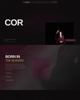 Cordovan - Heritage Shoe Landing Page Template