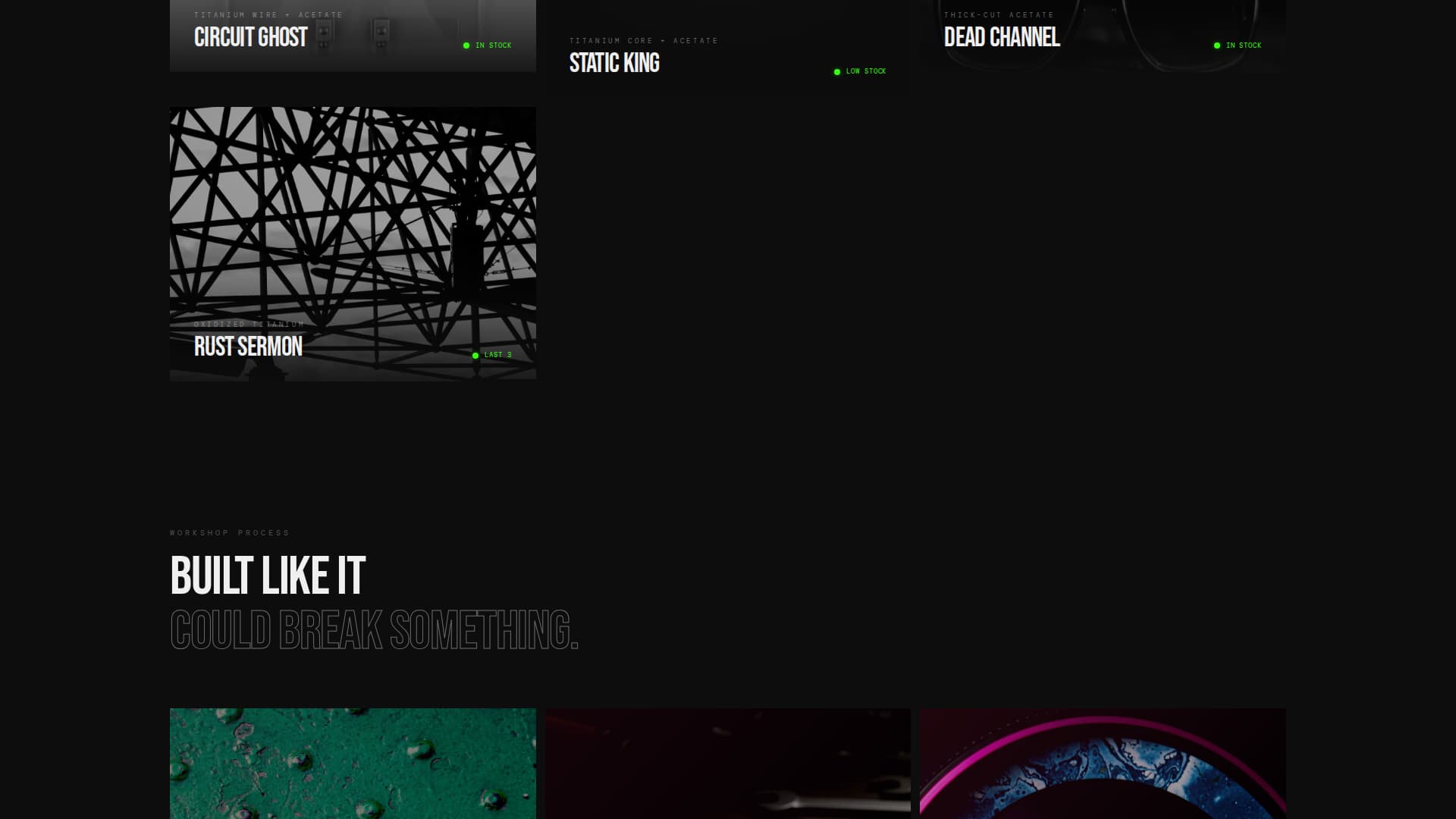 Shatter - Bold Eyewear Landing Page Template