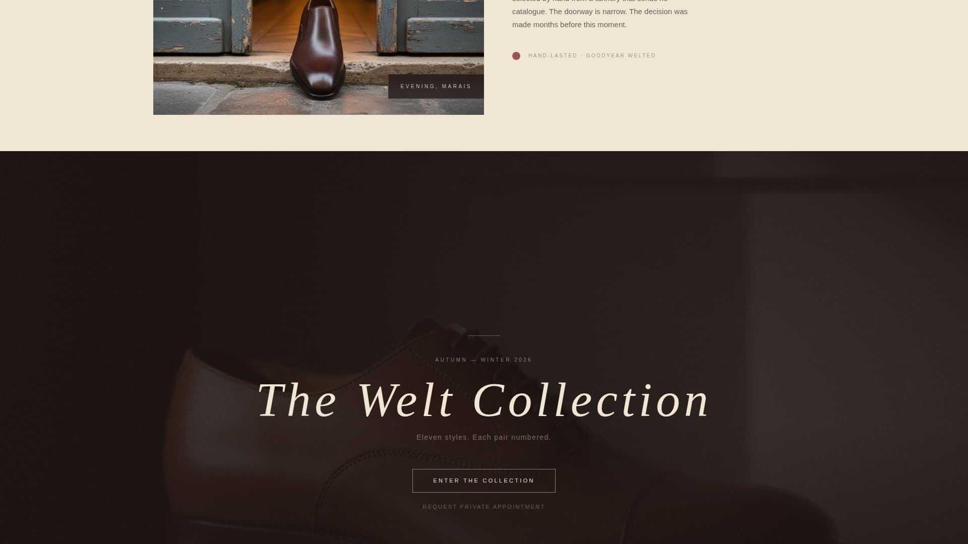Sole - Understated Footwear Landing Page Template