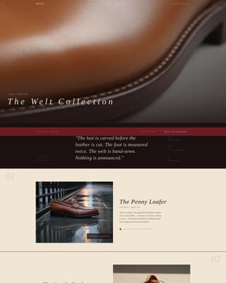 Sole - Understated Footwear Landing Page Template