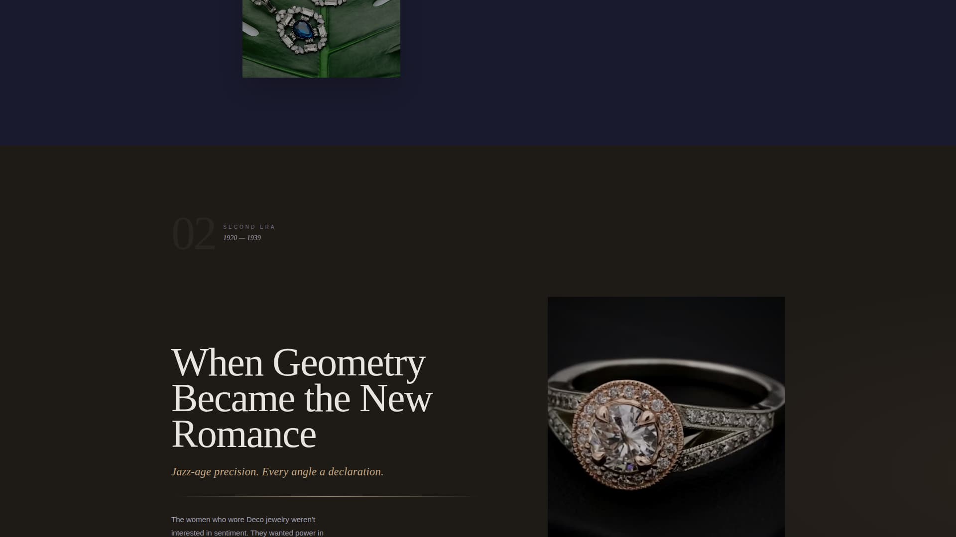 Patina - Timeless Jewelry Landing Page Template