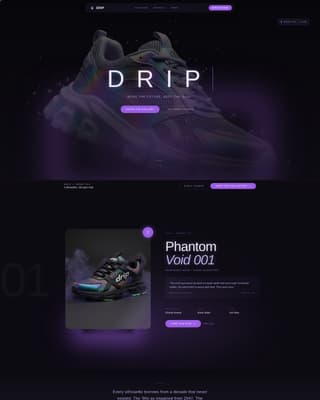 Footwear Brand Professional Website Template