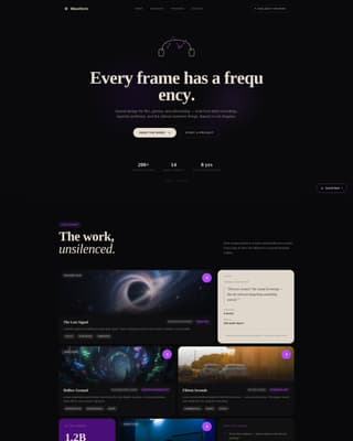 Sound Designer Portfolio Portfolio Website Template