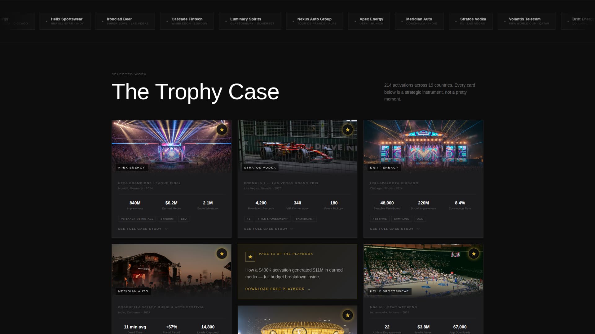 Event Sponsorship Agency Landing Page Template
