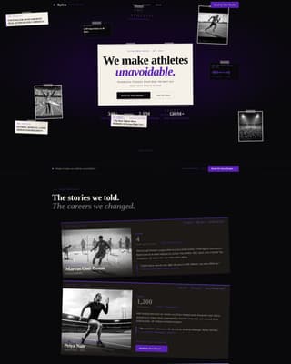 Sports Marketing & Agency Advanced Portfolio Website Template