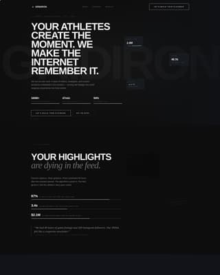 Gridiron - Powerful Sportsagency Landing Page Template