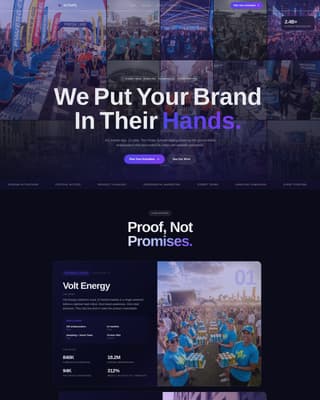 Events Agency Landing Page Template — Street Team Campaign